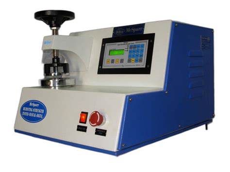 digital automatic burst strength tester|bursting strength tester manual.